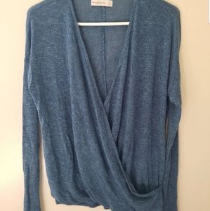 Abercrombie Lightweight Front Wrap Sweater